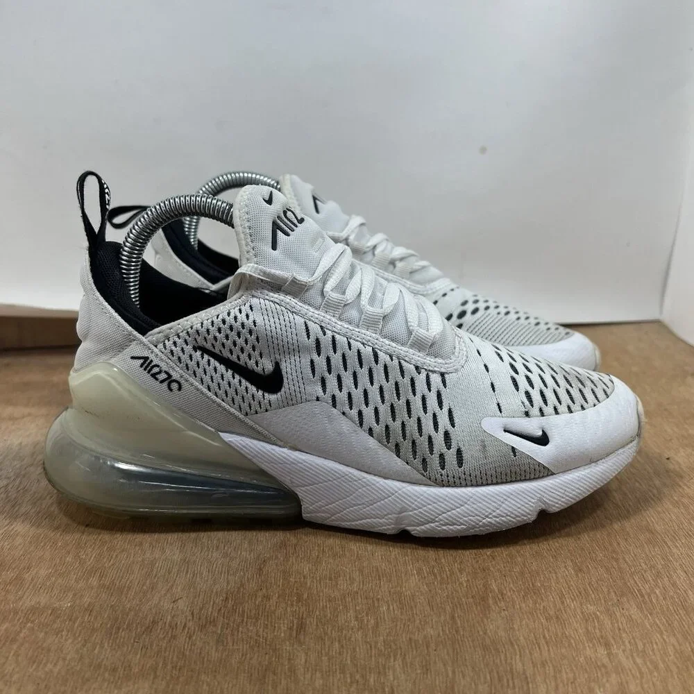 Nike Air Max 270 Women's Size 8 Running Shoes White Black